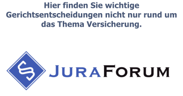 Hier finden Sie wichtige Gerichtsentscheidungen nicht nur rund um das Thema Versicherung.